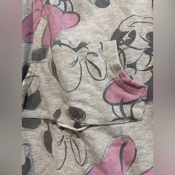 Disney Minnie Mouse size 6x gray and pink hooded dress - Picture 2 of 9